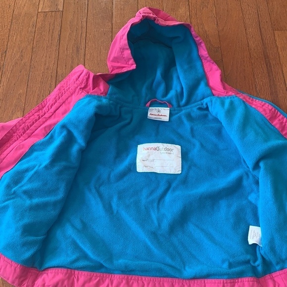 Hanna Andersson Pink and Blue Retro Style Winter Snow Jacket Size 80 (18-24M) - Picture 10 of 12